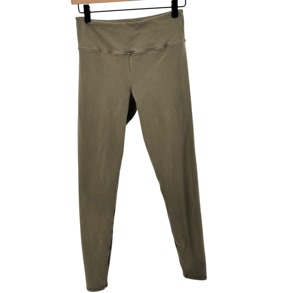 SKIMS‎ Cotton Jersey Legging Womens Medium Olive Green High Waisted Loungewear